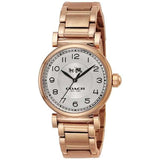 Coach Madison White Dial Rose Gold Steel Strap Watch for Women - 14502395