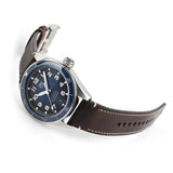 Tag Heuer Autavia Calibre 5 42mm Automatic Blue Dial Brown Leather Strap Watch for Men - WBE5116.FC8266