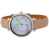 Fossil Jacqueline Blush Mother of Pearl Dial Pink Leather Strap Watch for Women - ES4151