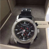 Burberry Endurance Sport Chronograph Black Dial Black Rubber Strap Watch for Men - BU7700