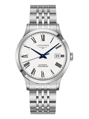 Longines Record Automatic Stainless Steel 40mm Watch for Men - L2.821.4.11.6