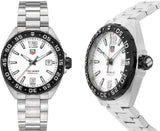 Tag Heuer Formula 1 Quartz White Dial Silver Steel Strap Watch for Men - WAZ1111.BA0875