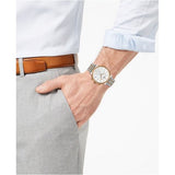 Tissot Carson Premium Chronograph White Dial Silver Steel Strap Watch For Men - T122.417.22.011.00