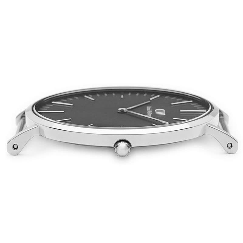 Daniel Wellington Classic York Black Dial Brown Leather Strap Watch For Men - DW00100134