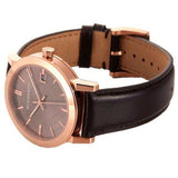 Burberry The City Brown Dial Brown Leather Strap Watch for Men - BU9013