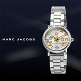 Marc Jacobs Classic White Dial Silver Steel Strap Watch for Women - MJ3581