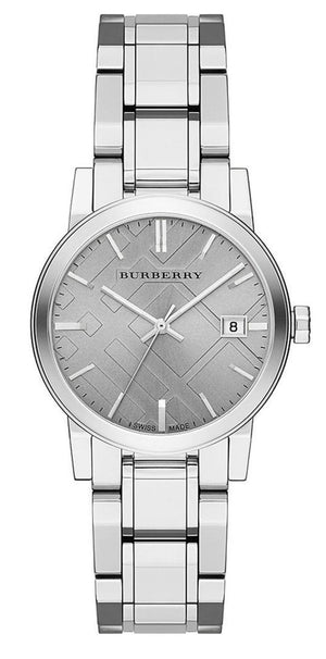 Burberry The City Silver Dial Silver Steel Strap Watch for Women - BU9143