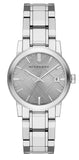 Burberry The City Silver Dial Silver Steel Strap Watch for Women - BU9143