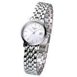 Tissot T Classic Desire White Dial Silver Steel Strap Watch for Women - T52.1.281.31