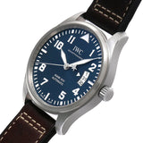 IWC Pilots Watch Mark XVII Edition Le Petit Prince Blue Dial Brown Leather Strap Watch for Men - IW326506