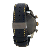 Versace V Ray Chronograph Grey Dial Black Leather Strap Watch for Men - VDB020014