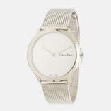 Calvin Klein Minimal SIlver Dial Silver Mesh Bracelet Watch for Women - K3M221Y6