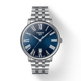 Tissot Carson Premium Blue Dial Silver Steel Strap Watch for Men - T122.410.11.043.00