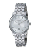 Tissot T Classic Carson Premium White Diamonds Dial Silver Steel Strap Watch for Women - T1222071103600