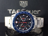 Tag Heuer Carrera Chronograph Blue Dial Silver Steel Strap Watch for Men - CBG2A11.BA0654