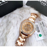 Coach Mini Boyfriend Rose Gold Dial Rose Gold Steel Strap Watch for Women - 14501701