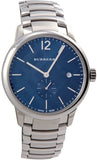 Burberry The Classic Blue Dial Silver Steel Strap Watch for Men - BU10007