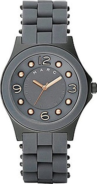 Marc Jacobs Pelly Grey Dial Grey Silicone Strap Watch for Women - MBM2537