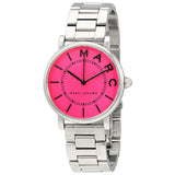 Marc Jacobs Roxy Fuchsia Dial Silver Stainless Steel Strap Watch for Women - MJ3524