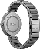 Hugo Boss Allusion Quartz Grey Dial Grey Steel Strap Watch For Men - 1502416