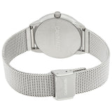 Calvin Klein Minimal White Dial Silver Mesh Bracelet Watch for Women - K3M52152