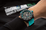 Breitling Endurance Pro Ironman 70.3 World Championship Grey Dial Turquoise Rubber Strap Watch for Men - X823105C1M1S1