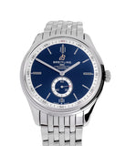 Breitling Premier Automatic 40mm Blue Dial Silver Steel Strap Watch for Men - A37340351C1A1