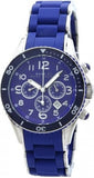 Marc Jacobs Rock Chronograph Blue Dial Blue Silicone Strap Watch for Women - MBM2548