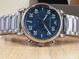 Emporio Armani Luigi Chronograph Blue Dial Silver Steel Strap Watch For Men - AR11132