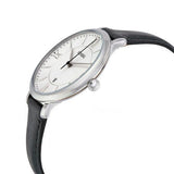 Fossil Jacqueline Quartz White Dial Black Leather Strap Watch for Women - ES3972