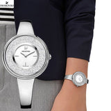 Swarovski Crystalline Pure Silver Dial Silver Steel Strap Watch for Women - 5269256