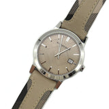 Burberry The City Beige Dial Tan Leather Strap Watch for Women - BU9021