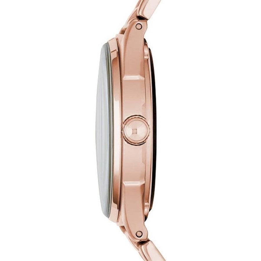 Marc Jacobs Tether Transparent Rose Gold Dial Rose Gold Steel Strap Watch for Women - MBM3417