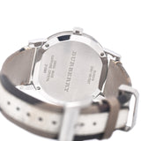 Burberry The City Silver Dial White Leather Strap Watch for Women - BU9019