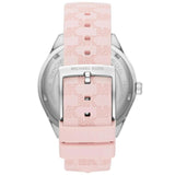 Michael Kors Jessa Quartz Silver Dial Pink Silicone Strap Watch For Women - MK7268