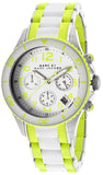 Marc Jacobs Rock Chrono White Dial White & Green Rubber Strap Watch for Women - MBM2592