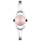 Movado Rondiro 22mm Pink Dial Stainless Steel Watch For Women - 0606797