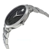 Movado 1881 Automatic Black Dial Silver Steel Strap Watch for Men - 606914