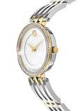 Movado Esperanza Mother of Pearl Dial Two Tone Steel Strap Watch For Women - 0607085