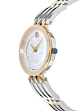 Movado Esperanza Mother of Pearl Dial Two Tone Steel Strap Watch For Women - 0607114