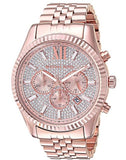 Michael Kors Lexington Rose Gold Dial Rose Gold Stainless Steel Strap Watch for Men - MK8580