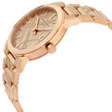 Burberry The City Rose Gold Dial Rose Gold Steel Strap Watch for Women - BU9039