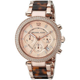 Michael Kors Parker Rose Gold Dial Two Tone Steel Strap Watch for Women - MK5538