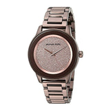 Michael Kors Kinley Brown Dial Brown Steel Strap Watch for Women - MK6245