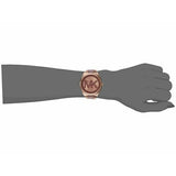 Michael Kors Janelle Three Hand Rose Gold Dial Two Tone Steel Strap Watch For Women - MK7135