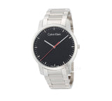 Calvin Klein City Black Dial Silver Steel Strap Watch for Men - K2G2G141