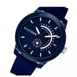 Tommy Hilfiger Denim Quartz Blue Dial Blue Rubber Strap Watch for Men - 1791482