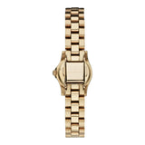 Marc Jacobs Henry Dinky Orange Dial Gold Stainless Steel Strap Watch for Women - MBM3202