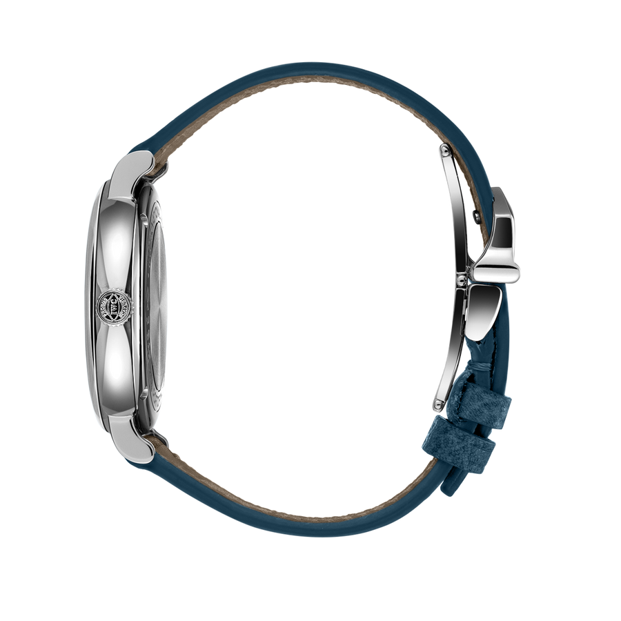 IWC Portofino Automatic Silver Dial Blue Leather Strap Watch for Women - IW357411