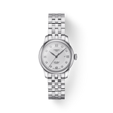 Tissot Le Locle Lady Automatic Diamonds Silver Dial Silver Steel Strap Watch For Women - T006.207.11.036.00